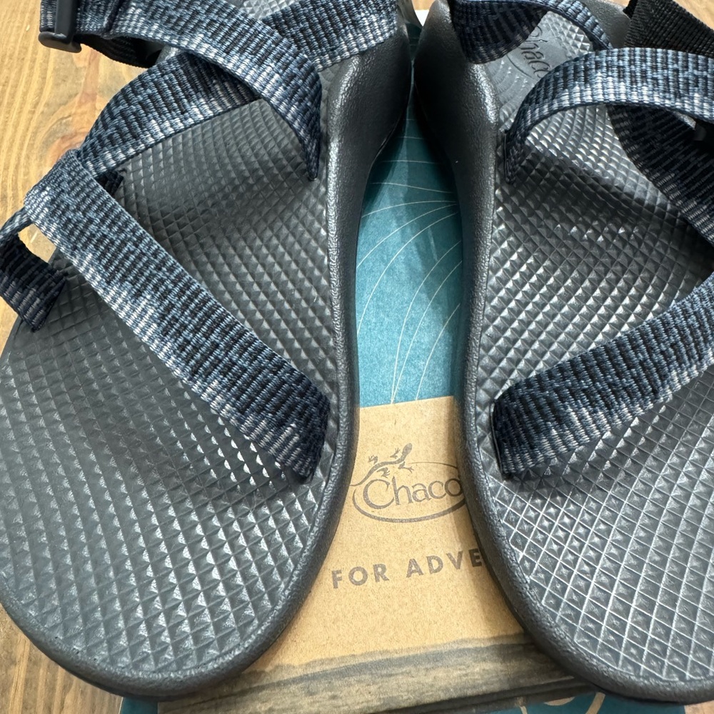 Chaco Dark Gray and Black Strapped Sandals big boys size 6